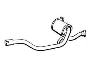 WALKER 15425 vidurinis duslintuvas 
 Išmetimo sistema -> Duslintuvas
95654020