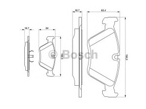 BOSCH 0 986 424 351 stabdžių trinkelių rinkinys, diskinis stabdys 
 Techninės priežiūros dalys -> Papildomas remontas
447 698 151 C, 4250 94, 4250 94