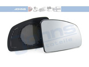 JOHNS 55 65 38-81 veidrodėlio stiklas, išorinis veidrodėlis 
 Kėbulas -> Keleivių kabina -> Veidrodėlis
64 28 780