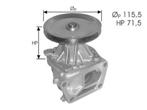 PROTECHNIC PRW0639 vandens siurblys 
 Aušinimo sistema -> Vandens siurblys/tarpiklis -> Vandens siurblys
5894129, 5894582, 5996594, 7533502