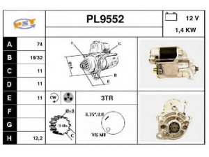 SNRA PL9552 starteris
3T8209