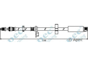 APEC braking HOS3913 stabdžių žarnelė 
 Stabdžių sistema -> Stabdžių žarnelės
4806H0, 1498442080