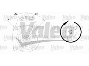 VALEO 455502 starteris 
 Elektros įranga -> Starterio sistema -> Starteris
5001014212