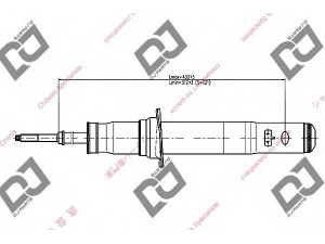 DJ PARTS DS1159GT amortizatorius 
 Pakaba -> Amortizatorius
MB864777, MB864821, MB864822, MB864826