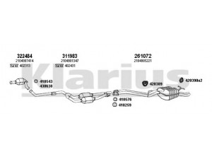 KLARIUS 600570E išmetimo sistema 
 Išmetimo sistema -> Išmetimo sistema, visa