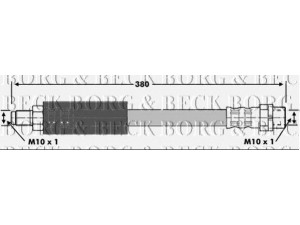 BORG & BECK BBH6927 stabdžių žarnelė 
 Stabdžių sistema -> Stabdžių žarnelės
3430 1161 964, 34301161964, 34301163155