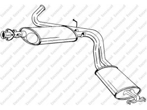 BOSAL 283-939 galinis duslintuvas 
 Išmetimo sistema -> Duslintuvas
13 128 82080, 1726.F7