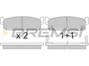 BREMSI BP2860 stabdžių trinkelių rinkinys, diskinis stabdys 
 Techninės priežiūros dalys -> Papildomas remontas
440600P691, 440600P692, 440604U090