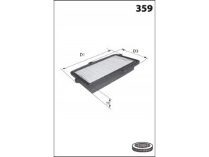 MECAFILTER ELP3872 oro filtras 
 Techninės priežiūros dalys -> Techninės priežiūros intervalai
17220PP4305, 17220PP4E00, GFE1137