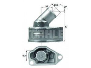 MAHLE ORIGINAL TI 9 87 termostatas, aušinimo skystis 
 Aušinimo sistema -> Termostatas/tarpiklis -> Thermostat
92062728, 4805152, 4811586, 92062728