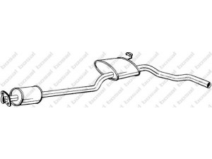 BOSAL 285-837 vidurinis duslintuvas 
 Išmetimo sistema -> Duslintuvas
5024020, 6151619, 6160930, 6162053