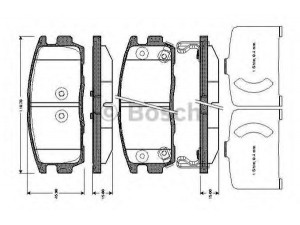 BOSCH 0 986 TB3 008 stabdžių trinkelių rinkinys, diskinis stabdys 
 Techninės priežiūros dalys -> Papildomas remontas
1605123, 4819239, 95459513, 96626076