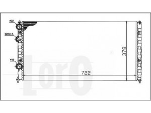 LORO 053-017-0032 radiatorius, variklio aušinimas 
 Aušinimo sistema -> Radiatorius/alyvos aušintuvas -> Radiatorius/dalys