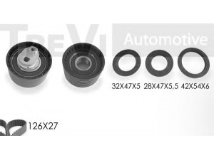 TREVI AUTOMOTIVE KD1247S1 paskirstymo diržo komplektas 
 Techninės priežiūros dalys -> Papildomas remontas