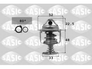 SASIC 3306065 termostatas, aušinimo skystis 
 Aušinimo sistema -> Termostatas/tarpiklis -> Thermostat
9004833088, 9091603122