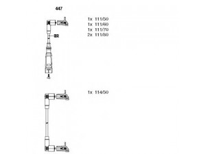 BREMI 447 uždegimo laido komplektas 
 Kibirkšties / kaitinamasis uždegimas -> Uždegimo laidai/jungtys
437998031B