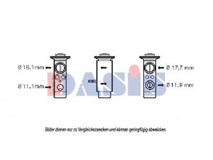 AKS DASIS 840112N išsiplėtimo vožtuvas, oro kondicionavimas 
 Oro kondicionavimas -> Vožtuvai
2308300184, A2308300184