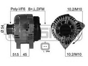 MESSMER 210471 kintamosios srovės generatorius 
 Elektros įranga -> Kint. sr. generatorius/dalys -> Kintamosios srovės generatorius
7794970, 9646065480, 9646321780