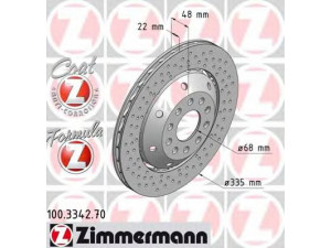 ZIMMERMANN 100.3342.70 stabdžių diskas 
 Dviratė transporto priemonės -> Stabdžių sistema -> Stabdžių diskai / priedai
4B3 615 602 A