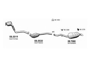 ASSO ART0378 išmetimo sistema 
 Išmetimo sistema -> Išmetimo sistema, visa