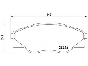 BREMBO P 83 137 stabdžių trinkelių rinkinys, diskinis stabdys 
 Techninės priežiūros dalys -> Papildomas remontas
044650K290