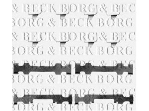 BORG & BECK BBK1182 priedų komplektas, diskinių stabdžių trinkelės