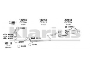 KLARIUS 631174E išmetimo sistema