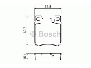 BOSCH 0 986 460 965 stabdžių trinkelių rinkinys, diskinis stabdys 
 Techninės priežiūros dalys -> Papildomas remontas
05143633AA, 5143 633AA, 002 420 05 20