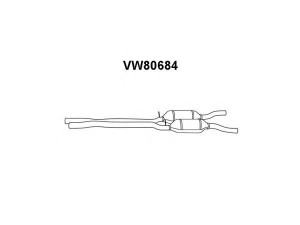 VENEPORTE VW80684 priekinis duslintuvas 
 Išmetimo sistema -> Duslintuvas
3B0253409AC