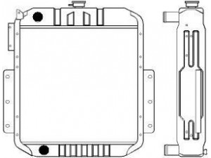 SAKURA  Automotive 1191-0504 radiatorius, variklio aušinimas