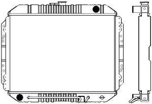 SAKURA  Automotive 1241-0201 radiatorius, variklio aušinimas