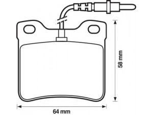 BENDIX 571398B stabdžių trinkelių rinkinys, diskinis stabdys 
 Techninės priežiūros dalys -> Papildomas remontas
425081