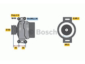 BOSCH 0 986 047 640 kintamosios srovės generatorius 
 Elektros įranga -> Kint. sr. generatorius/dalys -> Kintamosios srovės generatorius
013 154 05 02, 013 154 05 02 80