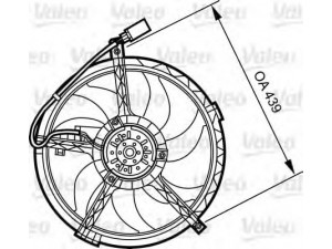 VALEO 696379 elektrovariklis, raditoriaus ventiliatorius 
 Aušinimo sistema -> Radiatoriaus ventiliatorius
17 42 2 754 854, 17422754854