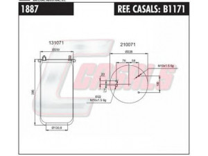 CASALS B1171 dėklas, pneumatinė pakaba
MLF7020, 0513983, 0513983