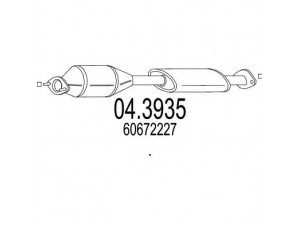 MTS 04.3935 katalizatoriaus keitiklis 
 Išmetimo sistema -> Katalizatoriaus keitiklis
60672227