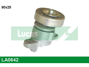 LUCAS ENGINE DRIVE LA0642 įtempiklio svirtis, V formos rumbuotas diržas 
 Diržinė pavara -> V formos rumbuotas diržas/komplektas -> Įtempiklis