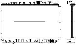 SAKURA  Automotive 1221-0206 radiatorius, variklio aušinimas