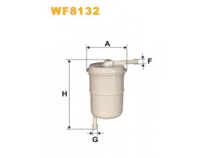 WIX FILTERS WF8132 kuro filtras 
 Techninės priežiūros dalys -> Papildomas remontas
D1052, 1640059A00, 164005T099A