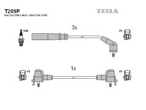 TESLA T209P uždegimo laido komplektas 
 Kibirkšties / kaitinamasis uždegimas -> Uždegimo laidai/jungtys
19901-87B84, 19901-87B87