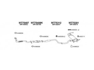 VENEPORTE 750069 išmetimo sistema 
 Išmetimo sistema -> Išmetimo sistema, visa