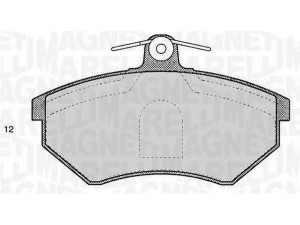 MAGNETI MARELLI 363916060806 stabdžių trinkelių rinkinys, diskinis stabdys 
 Techninės priežiūros dalys -> Papildomas remontas