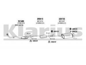 KLARIUS 600507E išmetimo sistema 
 Išmetimo sistema -> Išmetimo sistema, visa