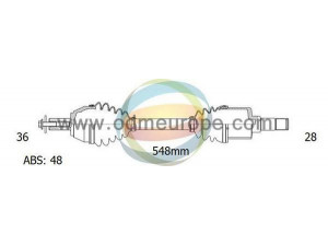 ODM-MULTIPARTS 18-151281 kardaninis velenas 
 Ratų pavara -> Kardaninis velenas
8603882