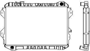 SAKURA  Automotive 1301-0238 radiatorius, variklio aušinimas