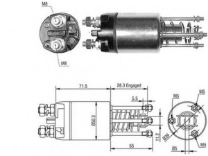 MAGNETI MARELLI 940113050489 solenoidinis jungiklis, starteris