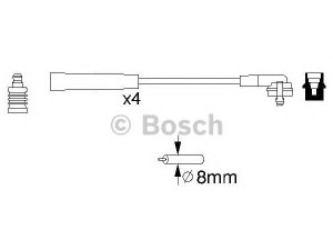 BOSCH 0 986 356 700 uždegimo laido komplektas 
 Kibirkšties / kaitinamasis uždegimas -> Uždegimo laidai/jungtys