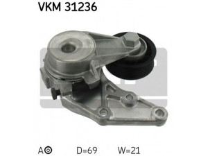 SKF VKM 31236 įtempiklio skriemulys, V formos rumbuotas diržas 
 Diržinė pavara -> V formos rumbuotas diržas/komplektas -> Įtempiklio skriemulys
022 145 299 F