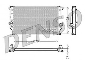DENSO DRM50025 radiatorius, variklio aušinimas 
 Aušinimo sistema -> Radiatorius/alyvos aušintuvas -> Radiatorius/dalys
1640026390