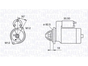 MAGNETI MARELLI 063521101060 starteris 
 Elektros įranga -> Starterio sistema -> Starteris
068911024B